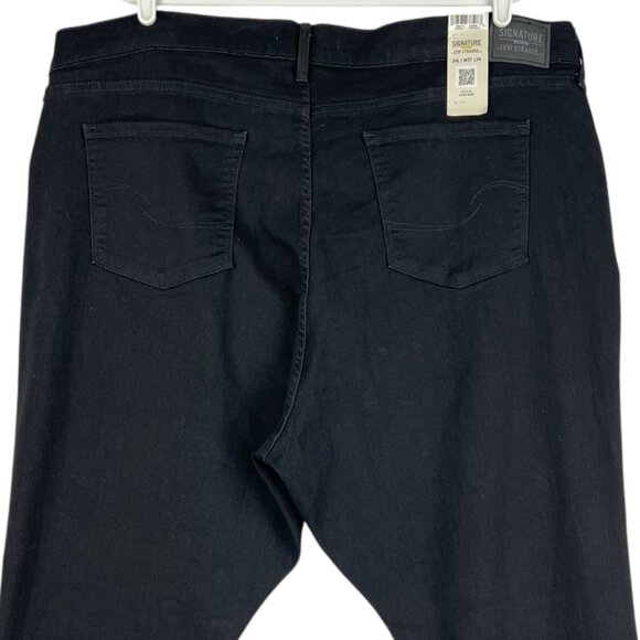 NWT Signature by Levi Strauss Women Mid-Rise Bootcut Stretch Black Jean Plus 24L - Picture 4 of 12